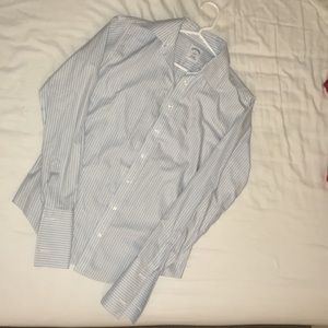 Blue/white dress button down shirt